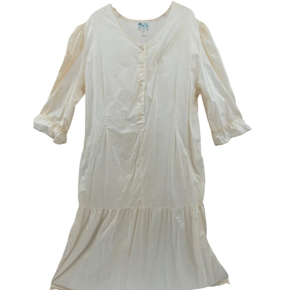 Dock Of The Bay White Cotton Prairie Maxi Dress Dreamy Cottagecore